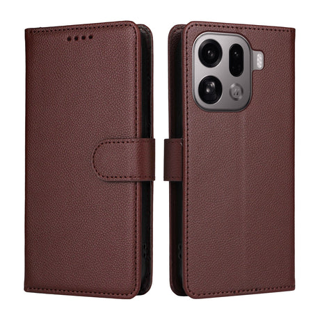 EIDERWOOD OPPO Find X9 Pro Konstläder Fodral m. Rem - Brun