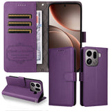 EIDERWOOD OPPO Find X9 Pro Konstläder Fodral m. Rem - Lila