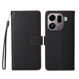 EIDERWOOD OPPO Find X9 Pro Konstläder Fodral m. Rem - Svart