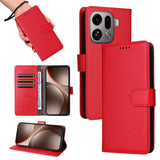 EIDERWOOD OPPO Find X9 Pro Konstläder Fodral m. Rem - Röd