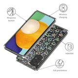 Samsung Galaxy A23 / A23 (5G) Flexibelt Plastskal Transparent med tryck - Glitter Hjärtan