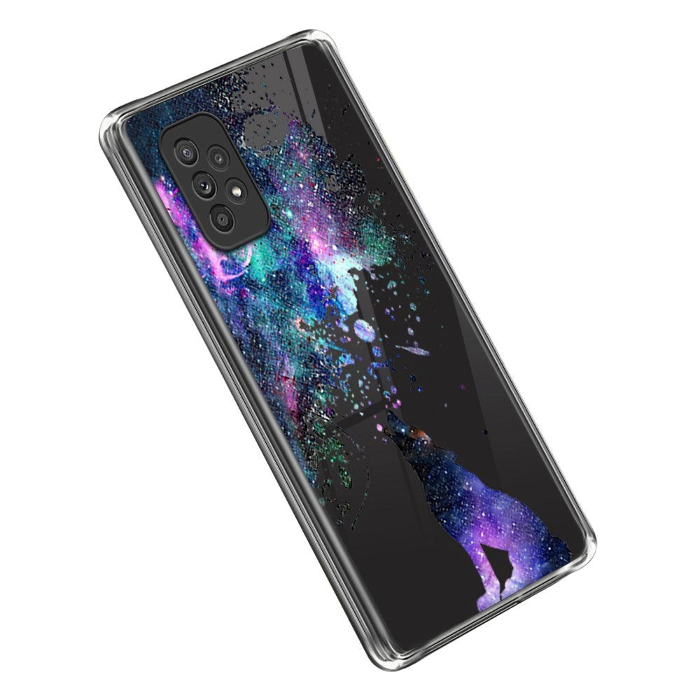 Samsung Galaxy A23 / A23 (5G) Plast Transparent Skal med Motiv - Varg