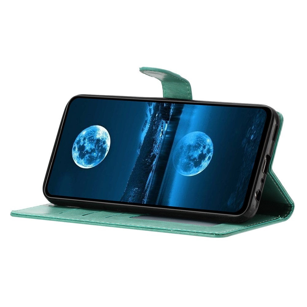 Samsung Galaxy A27 EIDERWOOD Konstläder Fodral med Rem - Grön