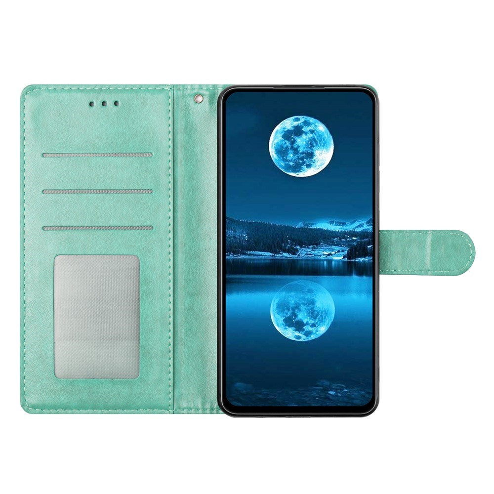 Samsung Galaxy A27 EIDERWOOD Konstläder Fodral med Rem - Grön