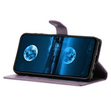 Samsung Galaxy A27 EIDERWOOD Konstläder Fodral med Rem - Lila
