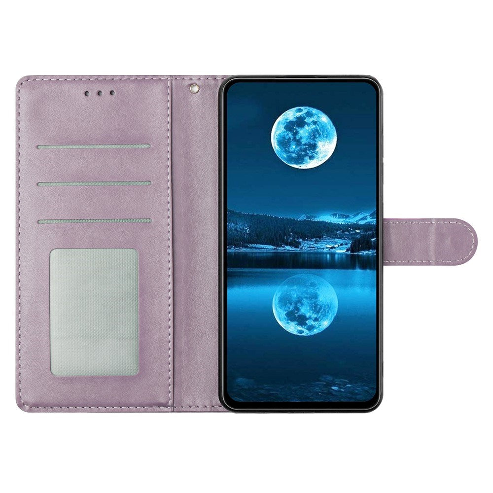 Samsung Galaxy A27 EIDERWOOD Konstläder Fodral med Rem - Lila