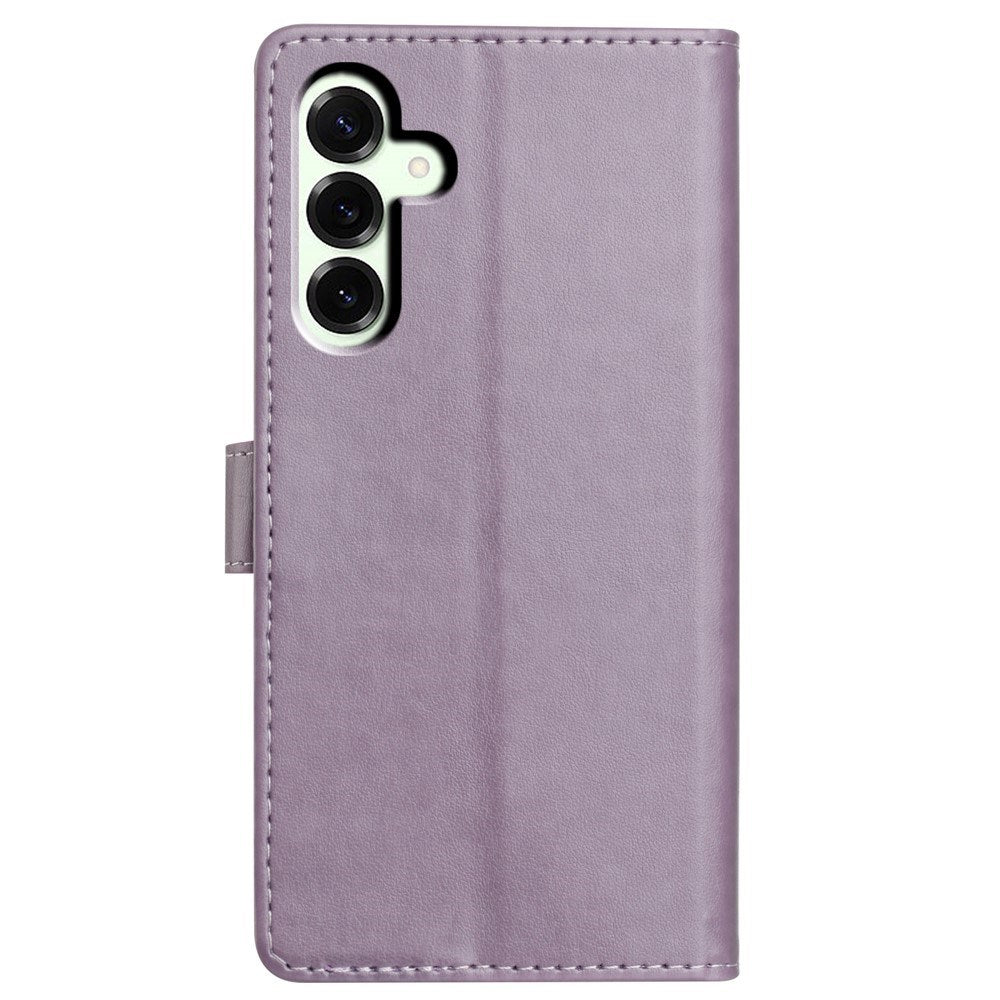 Samsung Galaxy A27 EIDERWOOD Konstläder Fodral med Rem - Lila