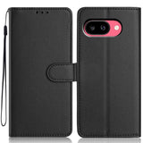 Google Pixel 10a EIDERWOOD Konstläder Fodral m. Rem & Utfällbar Korthållare – Svart