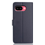 Google Pixel 10a EIDERWOOD Konstläder Fodral m. Rem & Utfällbar Korthållare – Blå