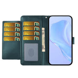 Google Pixel 10a EIDERWOOD Konstläder Fodral m. Rem & Utfällbar Korthållare – Grön