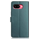 Google Pixel 10a EIDERWOOD Konstläder Fodral m. Rem & Utfällbar Korthållare – Grön