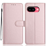 Google Pixel 10a EIDERWOOD Konstläder Fodral m. Rem & Utfällbar Korthållare – Roséguld