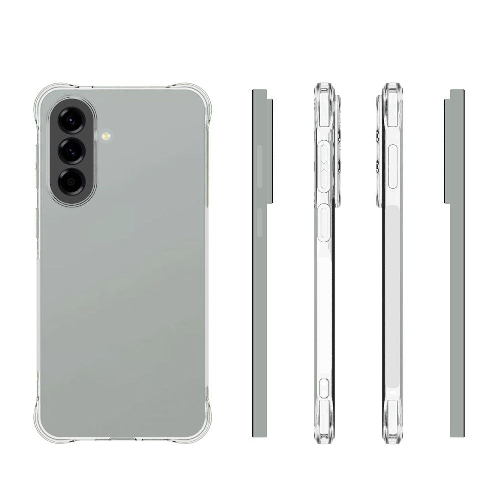 Samsung Galaxy A57 EIDERWOOD Flexibelt Plast Skal med Stötdämpande Hörn - Genomskinlig