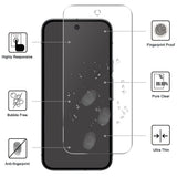 Google Pixel 10a EIDERWOOD 2-i-1 Skyddsset m. Flexibelt Plast Skal & Härdat Skärmskyddsglas - Genomskinlig
