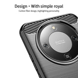 Honor Magic8 Lite MOFI Brushed Carbon Fiber Plast Skal - Svart