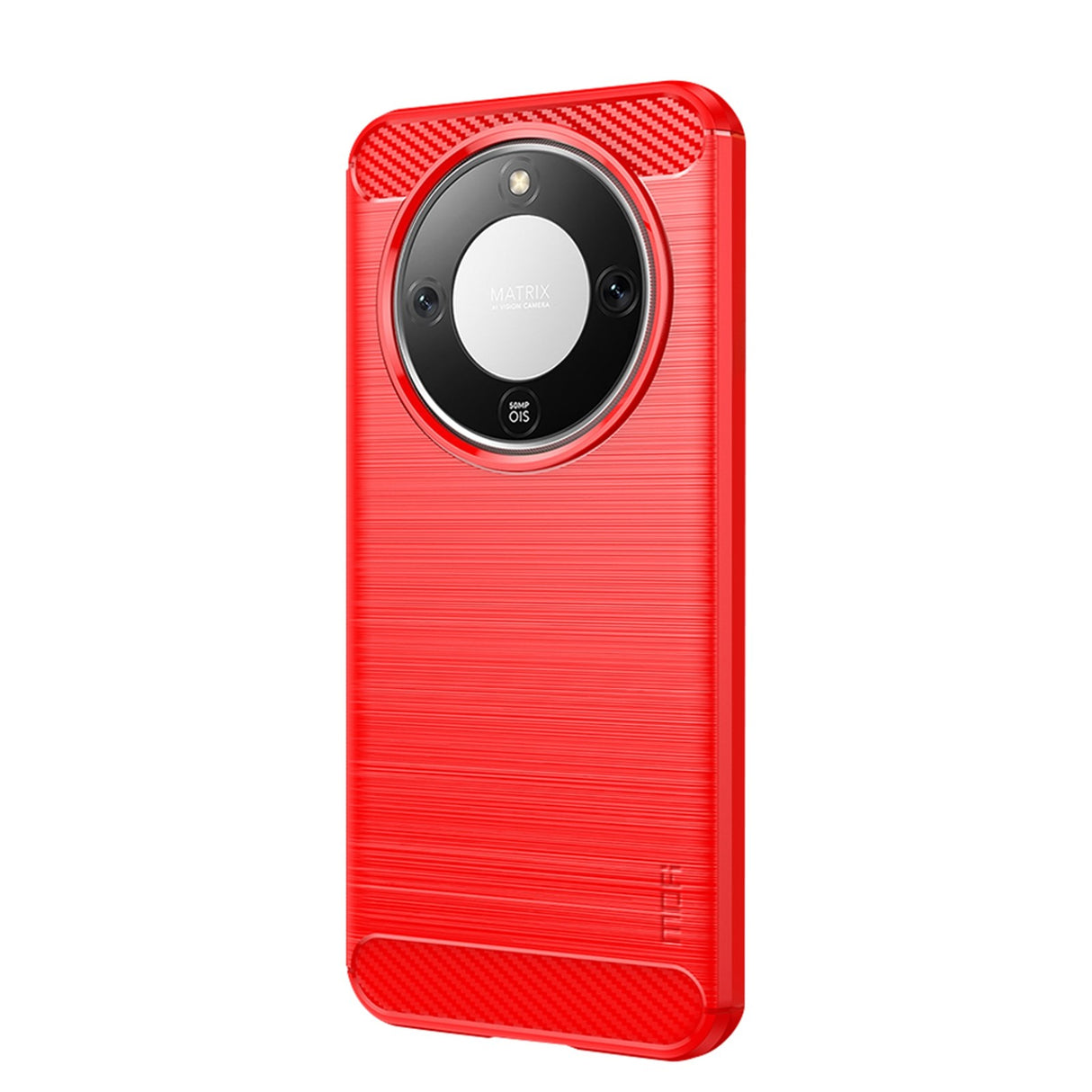 Honor Magic8 Lite MOFI Brushed Carbon Fiber Plast Skal - Rød