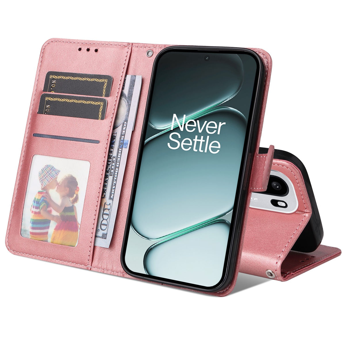 EIDERWOOD OnePlus 15R Konstläder Fodral m. Rem - Rosa