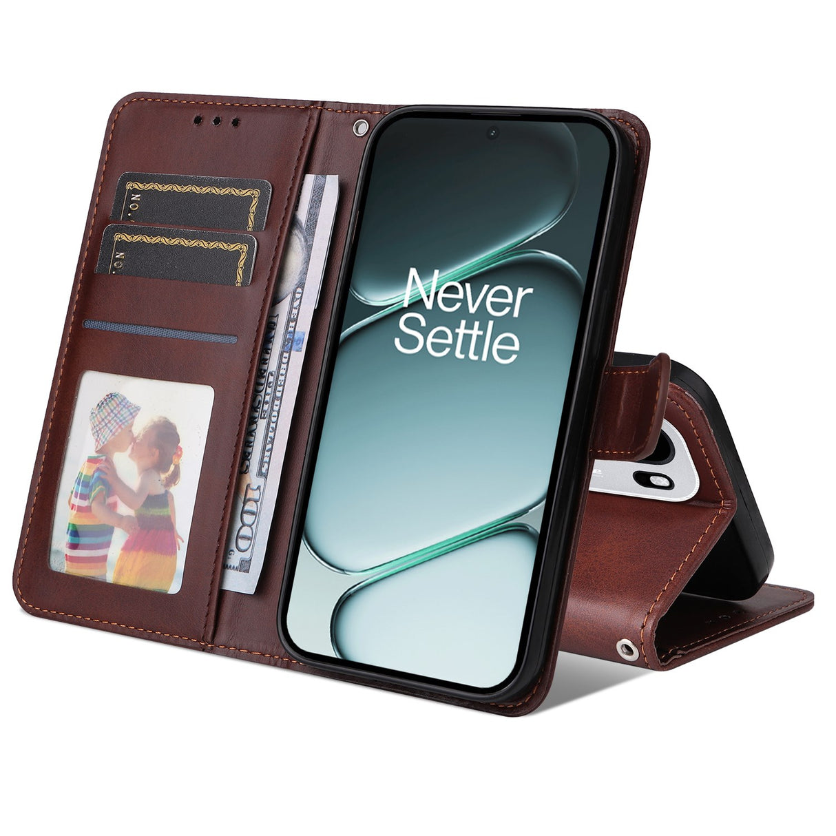 EIDERWOOD OnePlus 15R Konstläder Fodral m. Rem - Brun