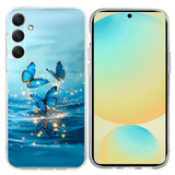 Samsung Galaxy A57 EIDERWOOD Flexibelt Plast Skal m. Mönster - Blå Fjärilar