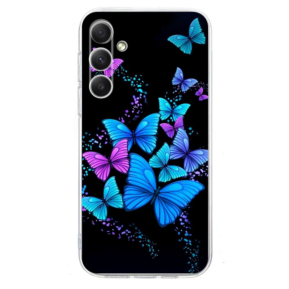 Samsung Galaxy A57 EIDERWOOD Flexibelt Plast Skal m. Mönster - Fjärilar
