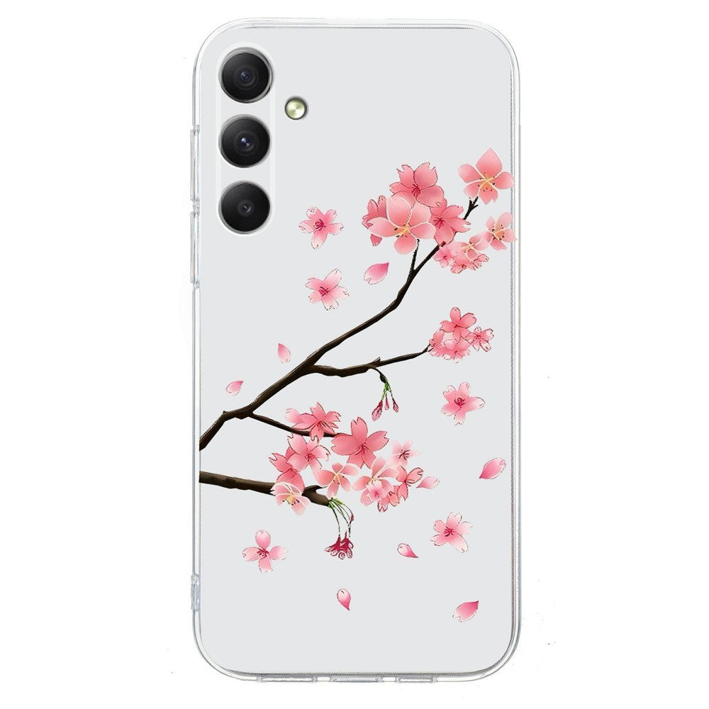 Samsung Galaxy A57 EIDERWOOD Flexibelt Plast Skal m. Mönster - Plommonblomma