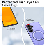 Samsung Galaxy S26 EIDERWOOD Hybrid Plast Skal m. Roterande Kickstand – Lila