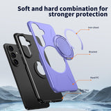 Samsung Galaxy S26 EIDERWOOD Hybrid Plast Skal m. Roterande Kickstand – Lila