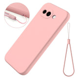 Google Pixel 10a EIDERWOOD Fodrat Silikon Skal m. Rem - Rosa