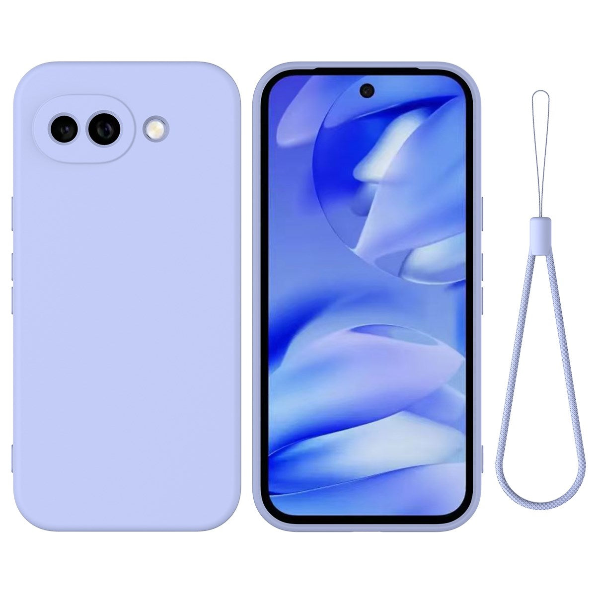 Google Pixel 10a EIDERWOOD Fodrat Silikon Skal m. Rem - Lila