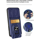 OPPO Find X9 Pro EIDERWOOD Hantverkare Skal med 360° Roterbar Camslider / Kickstand / Kortinnehavare - Svart