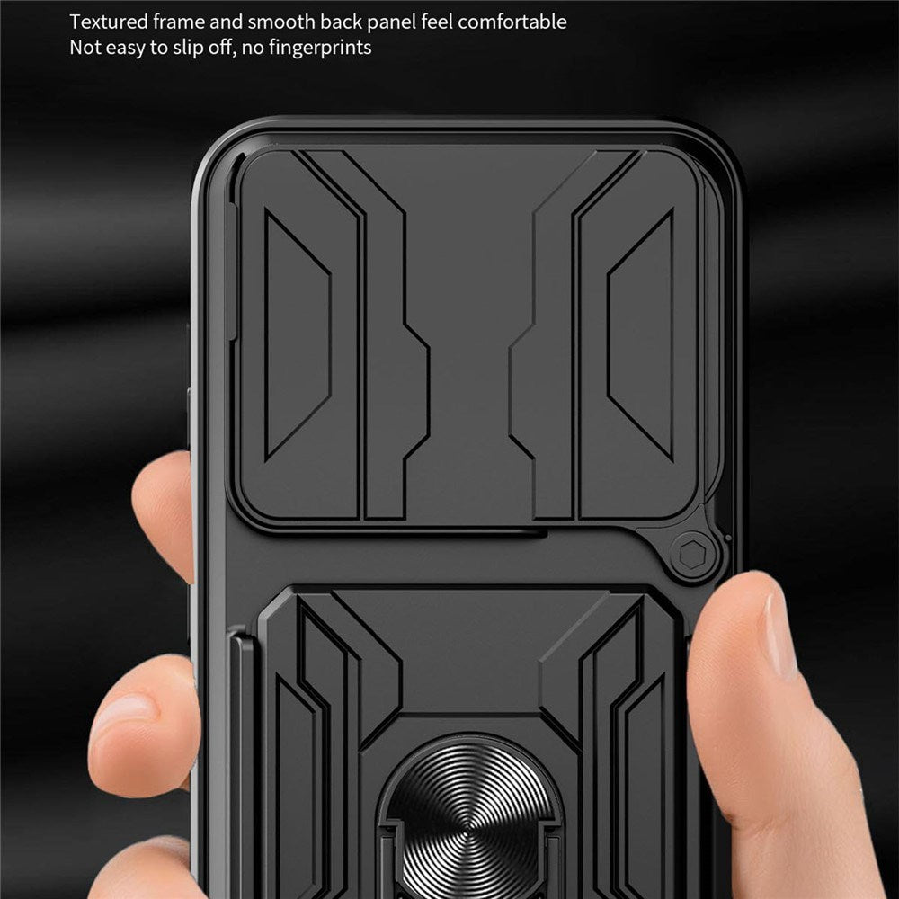 OPPO Find X9 Pro EIDERWOOD Hantverkare Skal med 360° Roterbar Camslider / Kickstand / Kortinnehavare - Rose Gold