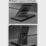 OPPO Find X9 Pro EIDERWOOD Hantverkare Skal med 360° Roterbar Camslider / Kickstand / Kortinnehavare - Rose Gold
