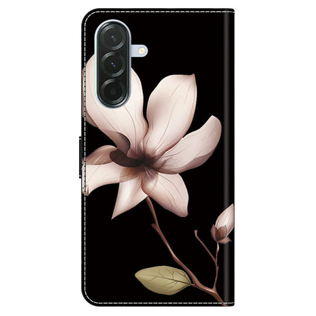 Samsung Galaxy A37 EIDERWOOD Fodral med Korthållare & Stativfunktion - Blomma