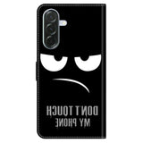 Samsung Galaxy A57 EIDERWOOD Fodral med Korthållare & Stativfunktion - "Don't Touch My Phone"