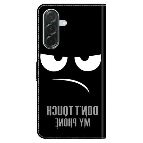 Samsung Galaxy A57 EIDERWOOD Fodral med Korthållare & Stativfunktion - "Don't Touch My Phone"
