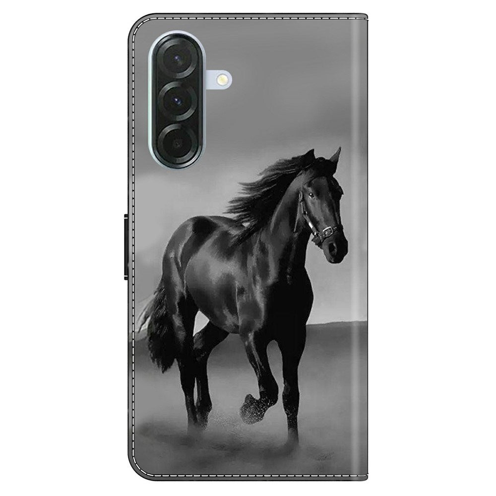 Samsung Galaxy A57 EIDERWOOD Fodral med Korthållare & Stativfunktion - Häst