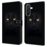 Samsung Galaxy A57 EIDERWOOD Fodral med Korthållare & Stativfunktion - Svart Katt