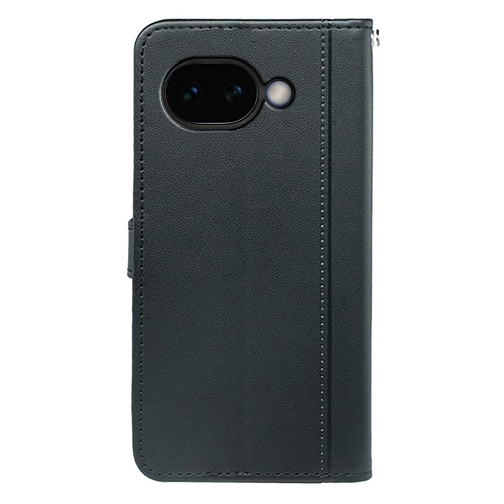 Google Pixel 10a EIDERWOOD Konstläder Fodral m. Korthållare & Stativfunktion – Svart