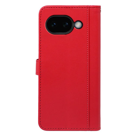 Google Pixel 10a EIDERWOOD Konstläder Fodral m. Korthållare & Stativfunktion – Röd