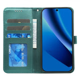Google Pixel 10a EIDERWOOD Konstläder Fodral m. Korthållare & Stativfunktion – Grön