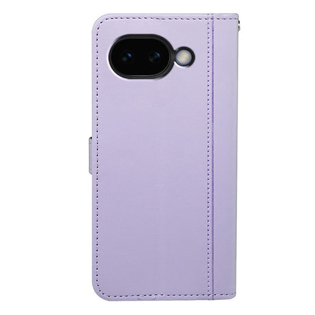 Google Pixel 10a EIDERWOOD Konstläder Fodral m. Korthållare & Stativfunktion – Lila