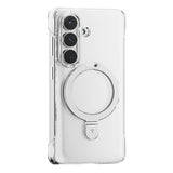 Samsung Galaxy S26 TORRAS Ostand Q1 Slim Hårt Plast Skal m. Kickstand – MagSafe Kompatibel – Genomskinlig