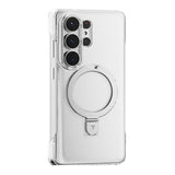 Samsung Galaxy S26 Ultra TORRAS Ostand Q1 Slim Hårt Plast Skal m. Kickstand – MagSafe Kompatibel – Genomskinlig