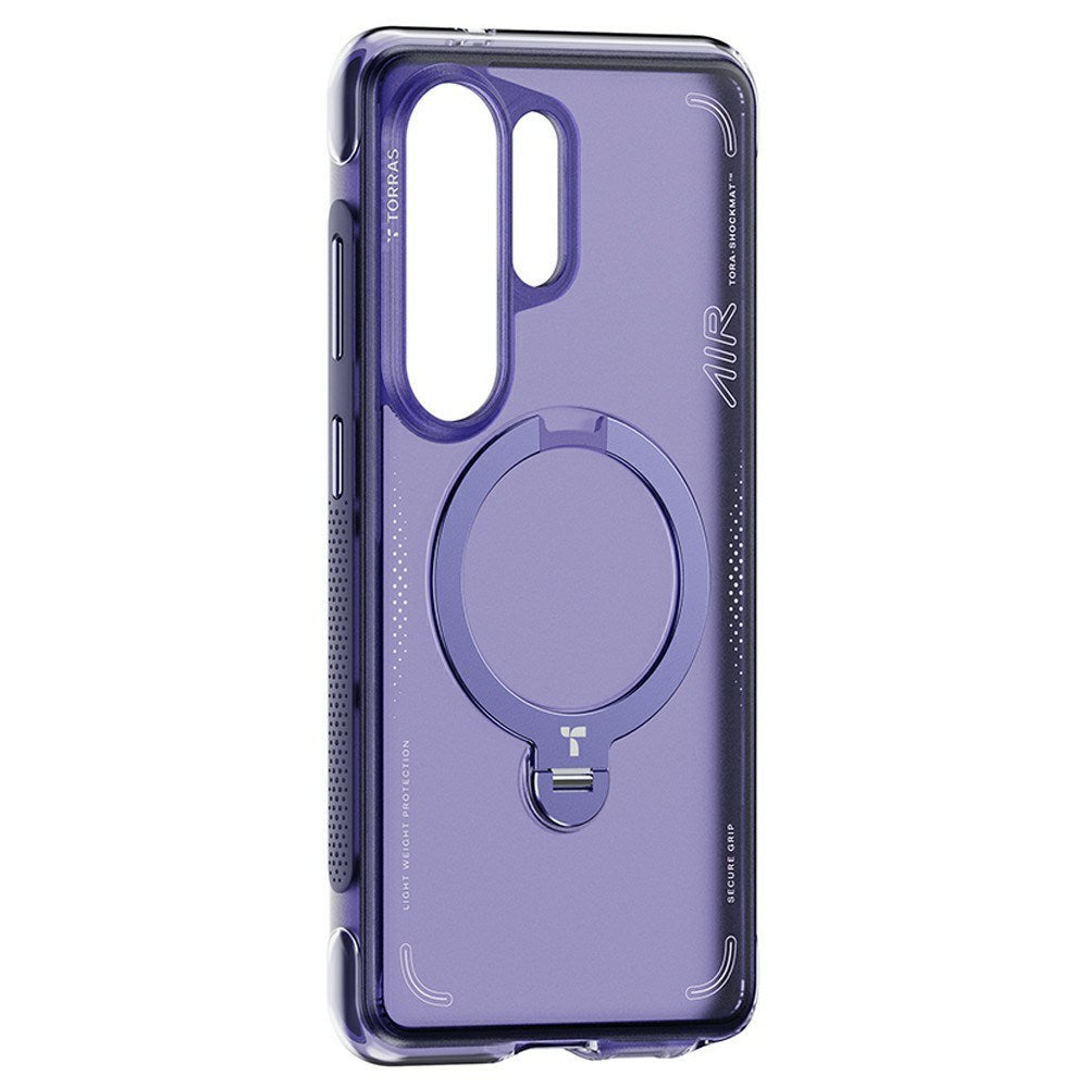 Samsung Galaxy S26 Ultra TORRAS Ostand Q3 Air Hybrid Plast Skal m. Kickstand – MagSafe Kompatibel – Lila
