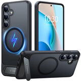Samsung Galaxy S26+ (Plus) TORRAS Ostand L1 Hybrid Plast Skal m. Stativfunktion - MagSafe Kompatibel - Svart