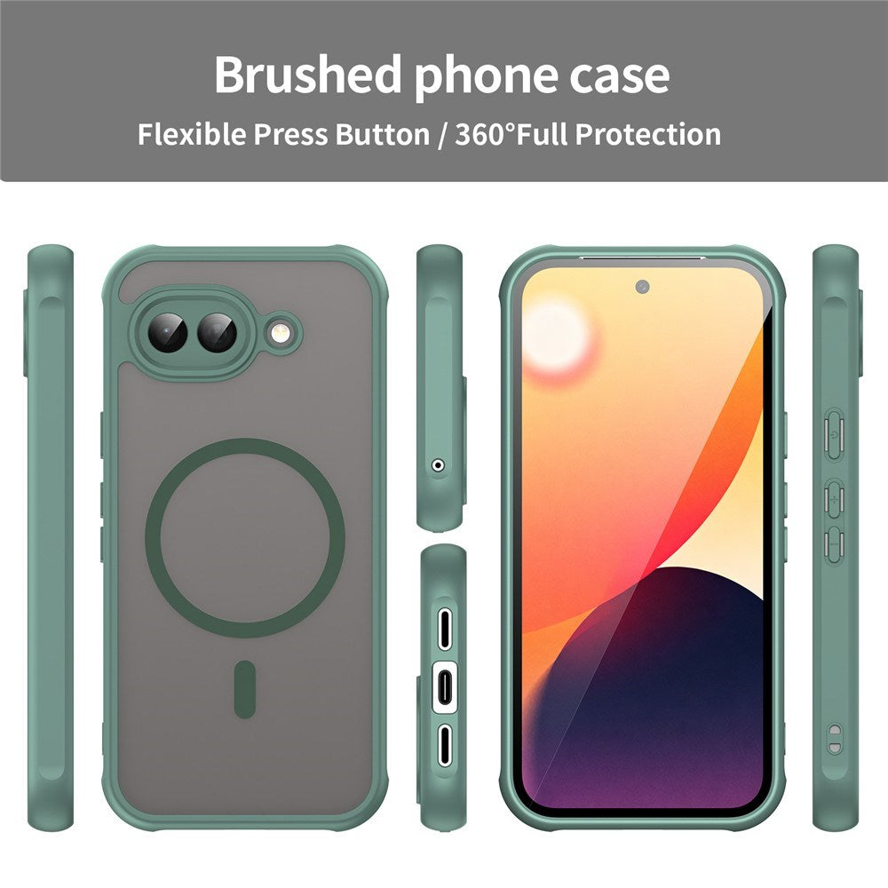Google Pixel 10a EIDERWOOD Matt Hybrid Plast Skal - MagSafe Kompatibel - Grön