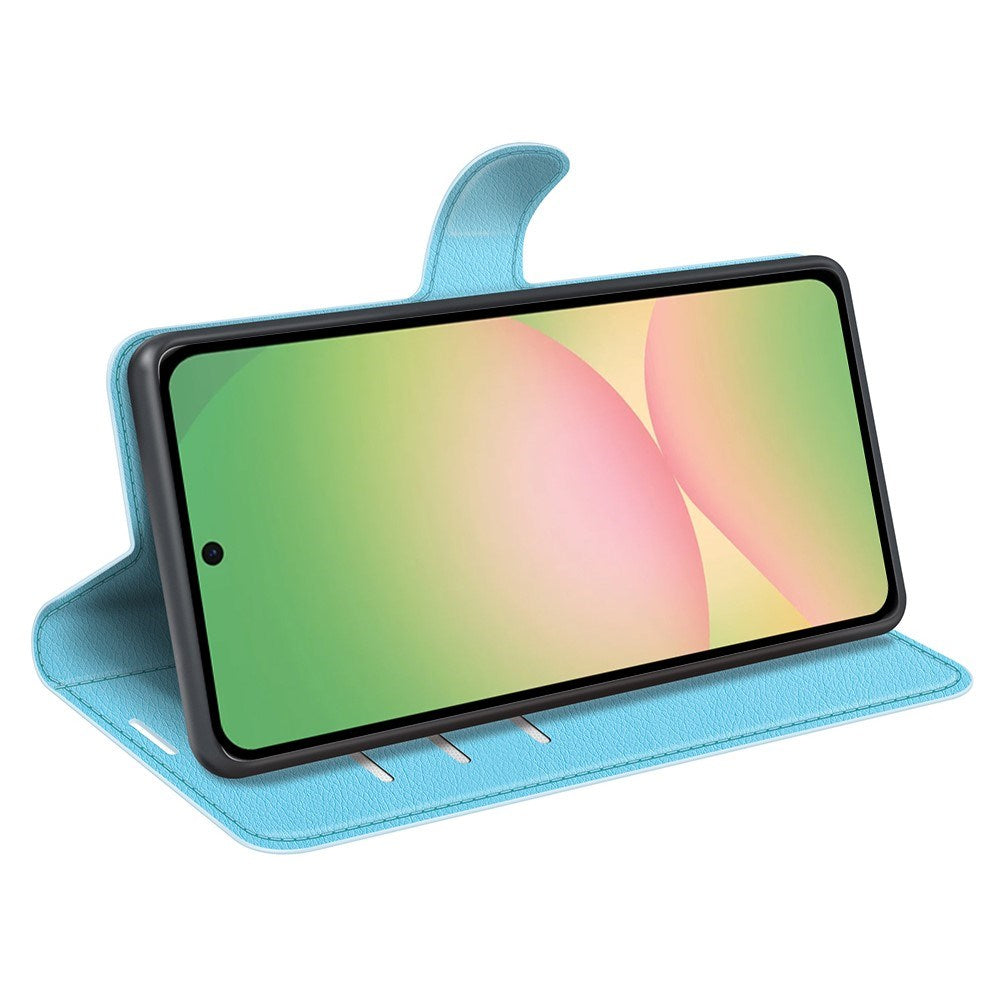 EIDERWOOD Samsung Galaxy A57 Konstläder Fodral m. Korthållare & Ställfunktion - Blå