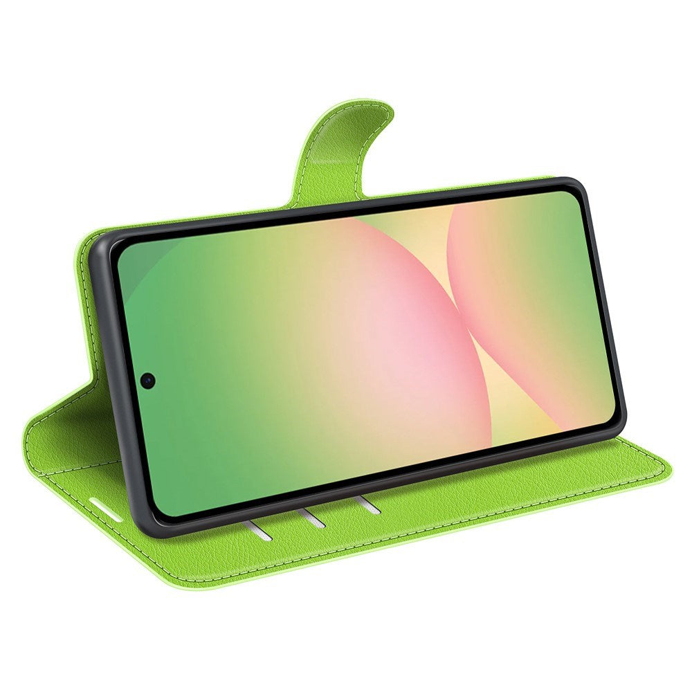 EIDERWOOD Samsung Galaxy A57 Konstläder Fodral m. Korthållare & Ställfunktion - Grön