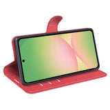 EIDERWOOD Samsung Galaxy A57 Konstläder Fodral m. Korthållare & Ställfunktion - Röd