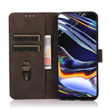 Samsung Galaxy A57 Konstläder Fodral med Korthållare - Brun